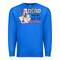 True Royal dead inside but it's christmas Premium Sweatshirt - MaliasSmallBusiness