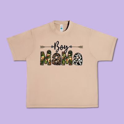 Boy Mama Urban Heavy Tee Designed By Cowhidedigitalart