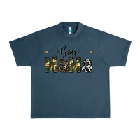Midnight Navy boy mama Urban Heavy Tee - CowhideDigitalArt