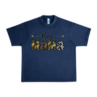 Navy boy mama Urban Heavy Tee - CowhideDigitalArt