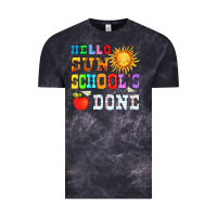Cloud Black hello sun schools done Vintage Tee - HRA Design Shop