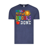 Vintage Denim hello sun schools done Vintage Tee - HRA Design Shop
