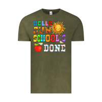 Vintage Olive hello sun schools done Vintage Tee - HRA Design Shop