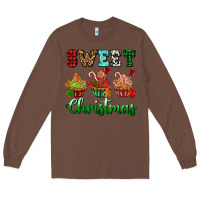 Chestnut sweet Christmas with cupcake Long Sleeve Tee - AdoDesignShop