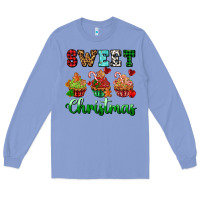 Sweet Christmas With Cupcake Long Sleeve Tee | Teevron
