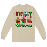 Mushroom sweet Christmas with cupcake Long Sleeve Tee - AdoDesignShop