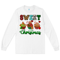 White sweet Christmas with cupcake Long Sleeve Tee - AdoDesignShop