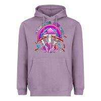 Lavender grow your own way crystal and mushroom Heavyweight Hoodie - MaliasSmallBusiness