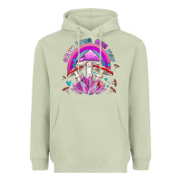 Matcha grow your own way crystal and mushroom Heavyweight Hoodie - MaliasSmallBusiness