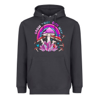 Smoke grow your own way crystal and mushroom Heavyweight Hoodie - MaliasSmallBusiness