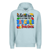 Blue Mist somebody's favorite daycare teacher Premium Hoodie - Artiststas