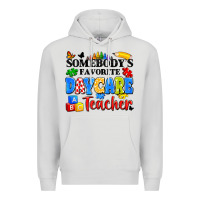 Dove Grey somebody's favorite daycare teacher Premium Hoodie - Artiststas