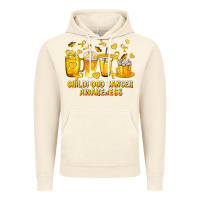 Vintage Artic Childhood Cancer Awareness Coffee Cups Vintage Hoodie - texasbilliewilder