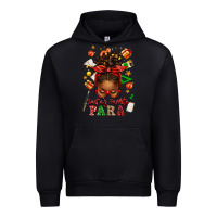 Black santa's favorite para afro messy bun Urban Hoodie - texasbilliewilder