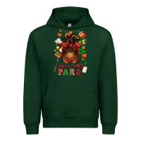 Forest Green santa's favorite para afro messy bun Urban Hoodie - texasbilliewilder