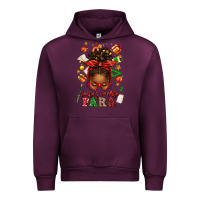 Mauve Wine santa's favorite para afro messy bun Urban Hoodie - texasbilliewilder