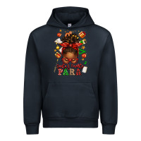 Navy santa's favorite para afro messy bun Urban Hoodie - texasbilliewilder