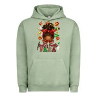 Pigment Oil Green santa's favorite para afro messy bun Urban Hoodie - texasbilliewilder