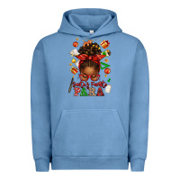 Pigment Pebble Blue santa's favorite para afro messy bun Urban Hoodie - texasbilliewilder