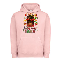 Pigment Salmon santa's favorite para afro messy bun Urban Hoodie - texasbilliewilder