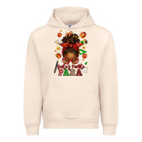 Sandshell santa's favorite para afro messy bun Urban Hoodie - texasbilliewilder