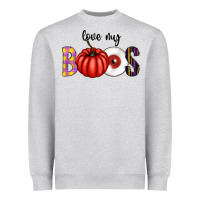 Heather Grey love my boos Heavyweight Sweatshirt - CowhideDigitalArt