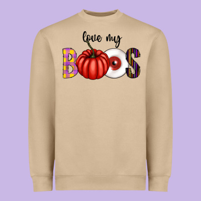 Love My Boos Heavyweight Sweatshirt Designed By Cowhidedigitalart