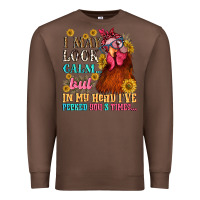 Chestnut i may look calm but in my head i pecked you three Premium Sweatshirt - NancyCooperArtShop