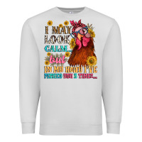 Dove Grey i may look calm but in my head i pecked you three Premium Sweatshirt - NancyCooperArtShop