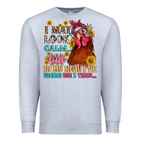 Heather Grey i may look calm but in my head i pecked you three Premium Sweatshirt - NancyCooperArtShop