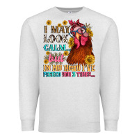 Oatmeal Heather i may look calm but in my head i pecked you three Premium Sweatshirt - NancyCooperArtShop
