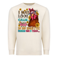 Sandshell i may look calm but in my head i pecked you three Premium Sweatshirt - NancyCooperArtShop