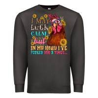 Smoke i may look calm but in my head i pecked you three Premium Sweatshirt - NancyCooperArtShop