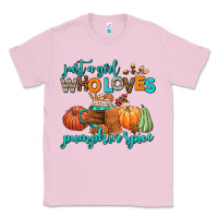 Bubblegum Pink just a girl who loves pumpkin spice Classic Tee - AdoDesignShop