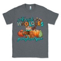 Charcoal Heather just a girl who loves pumpkin spice Classic Tee - AdoDesignShop