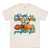 Natural just a girl who loves pumpkin spice Classic Tee - AdoDesignShop