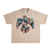French Oak American flag thunderbird Urban Heavy Tee - BarkalooDesign