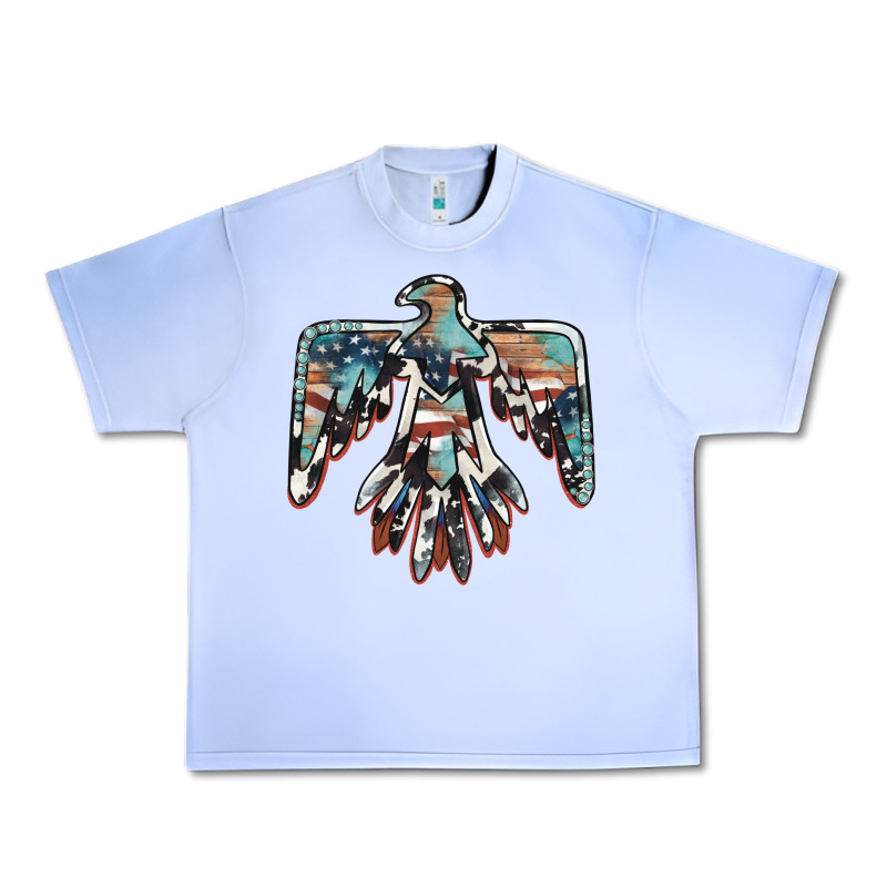 American Flag Thunderbird Urban Heavy Tee by BarkalooDesign | Teevron