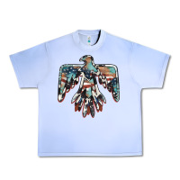 Grape Ice American flag thunderbird Urban Heavy Tee - BarkalooDesign