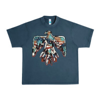 Midnight Navy American flag thunderbird Urban Heavy Tee - BarkalooDesign