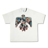 Pistachio American flag thunderbird Urban Heavy Tee - BarkalooDesign