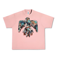 Salmon American flag thunderbird Urban Heavy Tee - BarkalooDesign