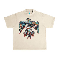 Sandshell American flag thunderbird Urban Heavy Tee - BarkalooDesign