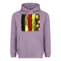 Lavender softball brushstroke Heavyweight Hoodie - NancyCooperArtShop