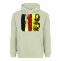 Matcha softball brushstroke Heavyweight Hoodie - NancyCooperArtShop
