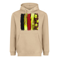 Mushroom softball brushstroke Heavyweight Hoodie - NancyCooperArtShop