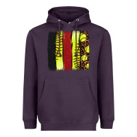 Plum softball brushstroke Heavyweight Hoodie - NancyCooperArtShop