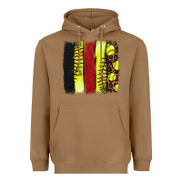 Toasted Coconut softball brushstroke Heavyweight Hoodie - NancyCooperArtShop