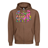 Chestnut fight cancer in all colors Zipper Hoodie - NancyCooperArtShop