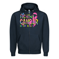 Navy fight cancer in all colors Zipper Hoodie - NancyCooperArtShop